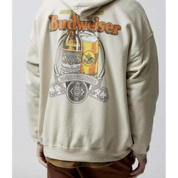 Urban Outfitters Budweiser Hoodie Sweatshirt Sz Medium NEW - Picture 3 of 7